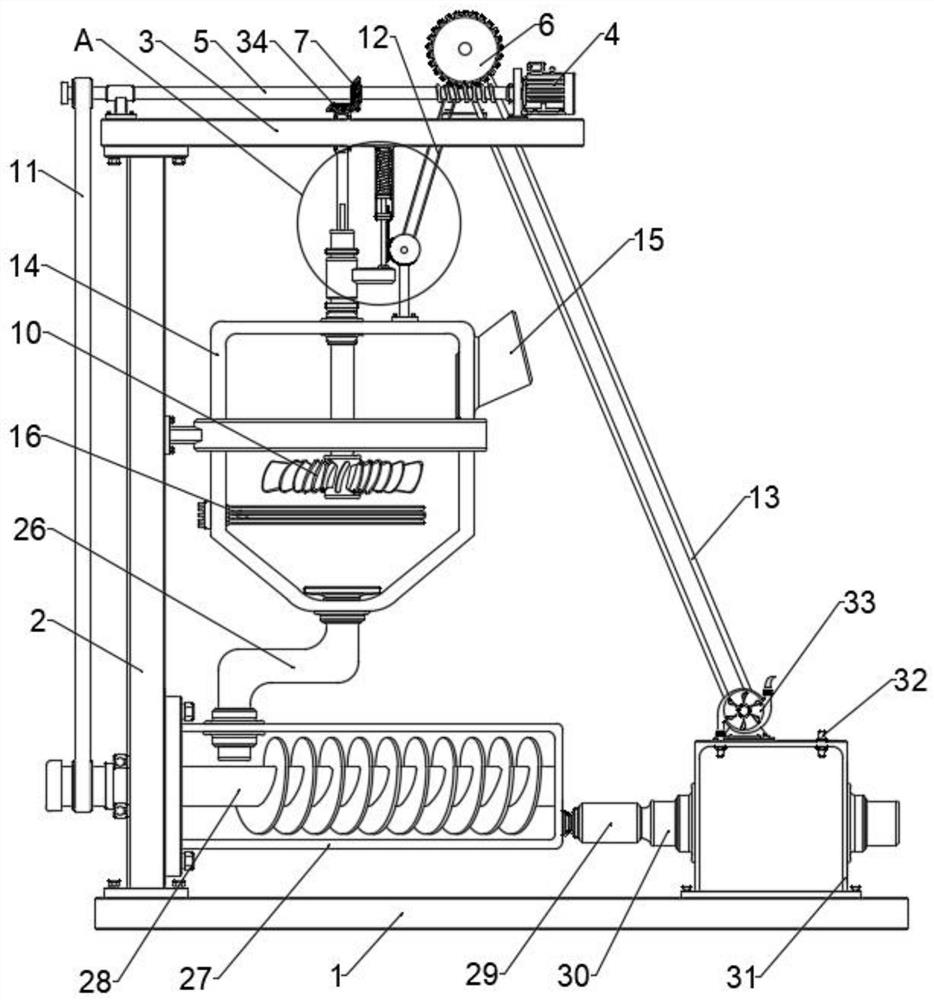 Extrusion film blowing device for nylon bag