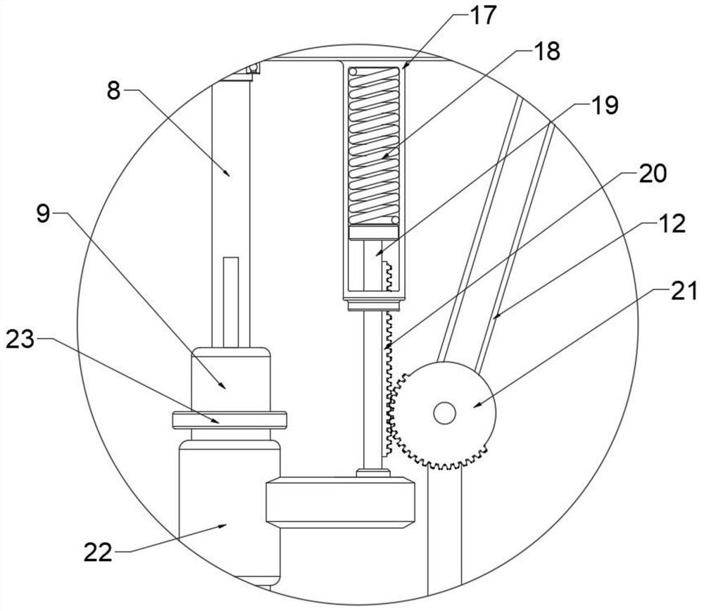 Extrusion film blowing device for nylon bag