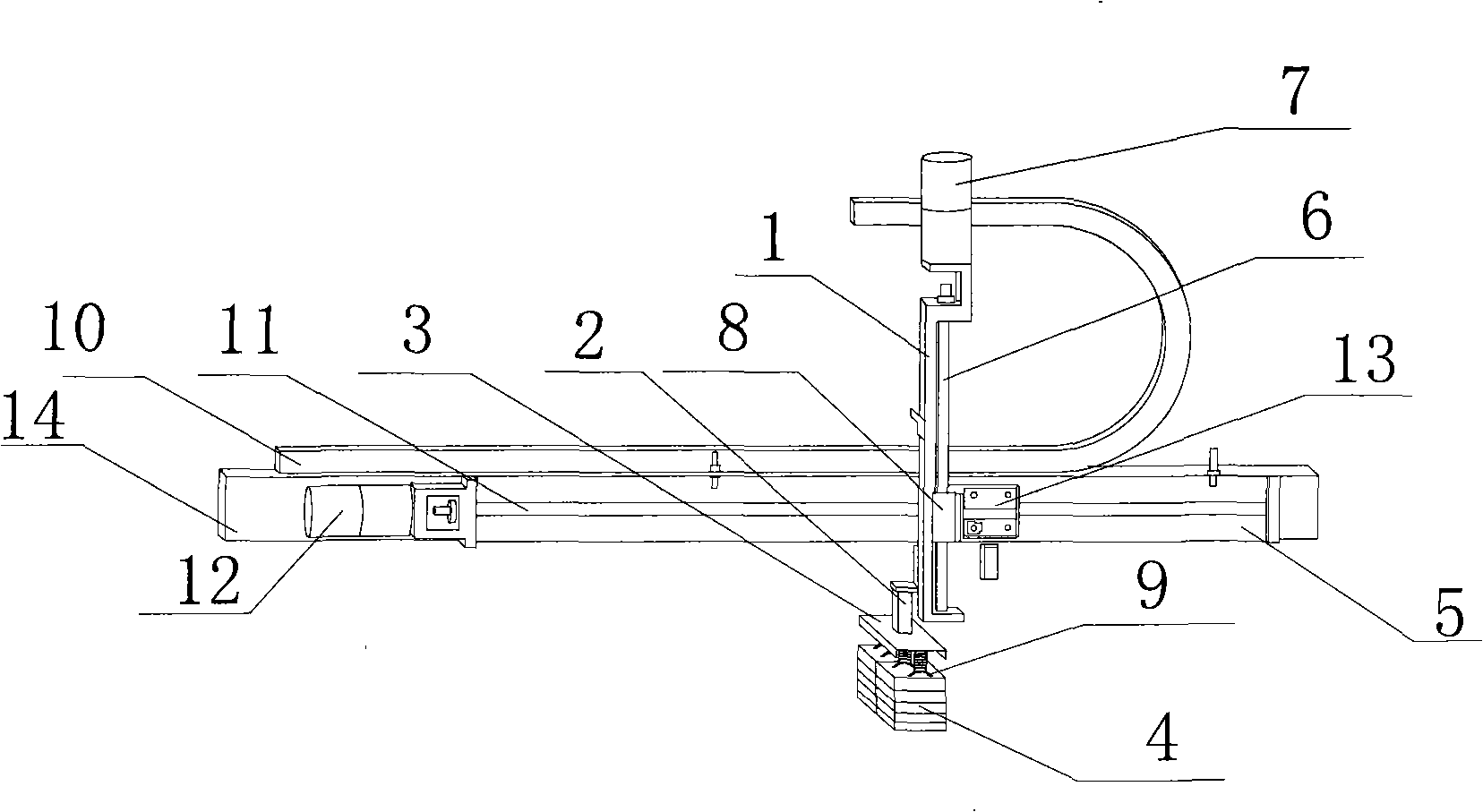 Manipulator cantilever weighing apparatus