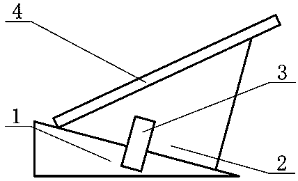 Single-shaft solar tracking device