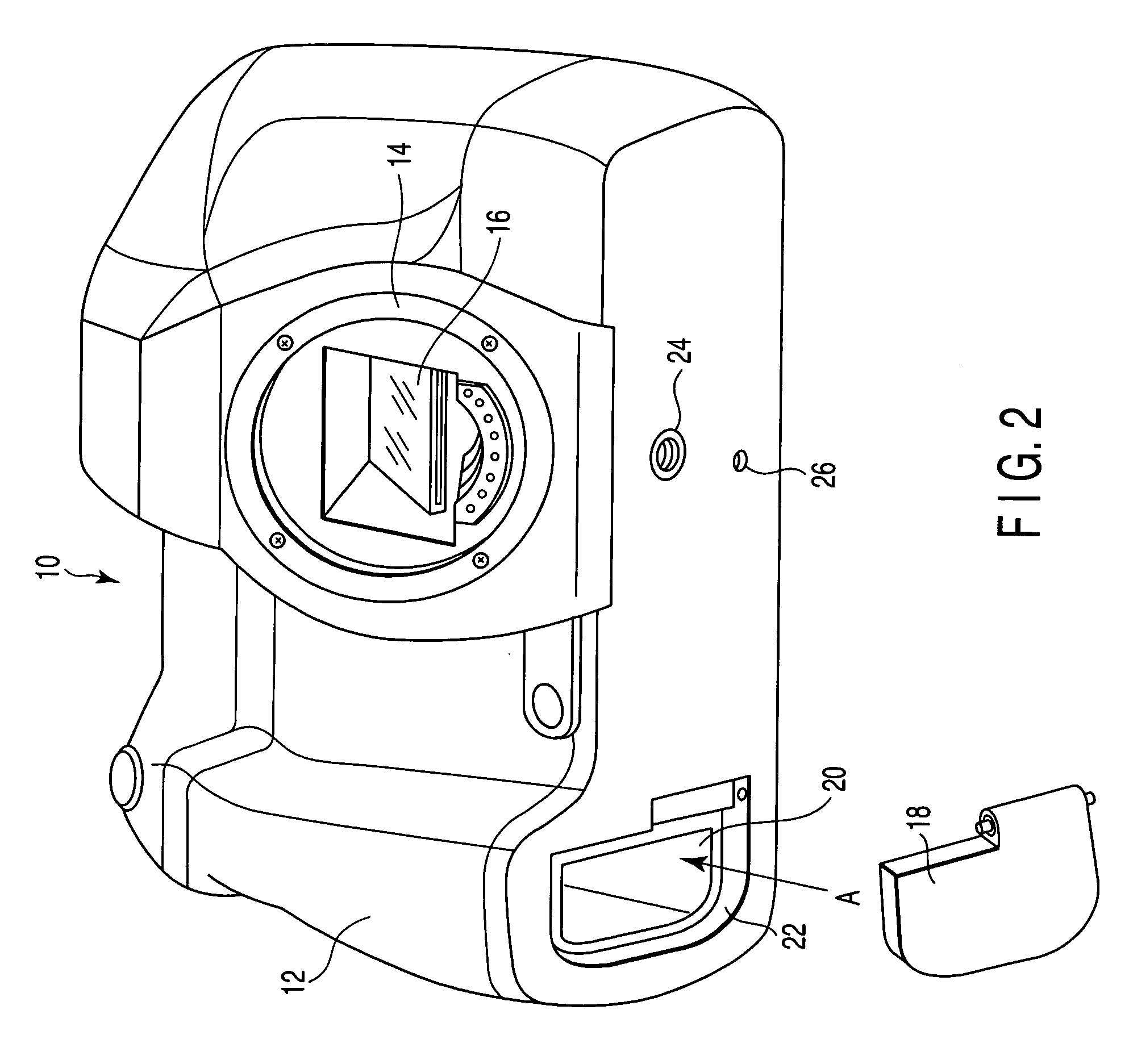Attachment structure of adapter