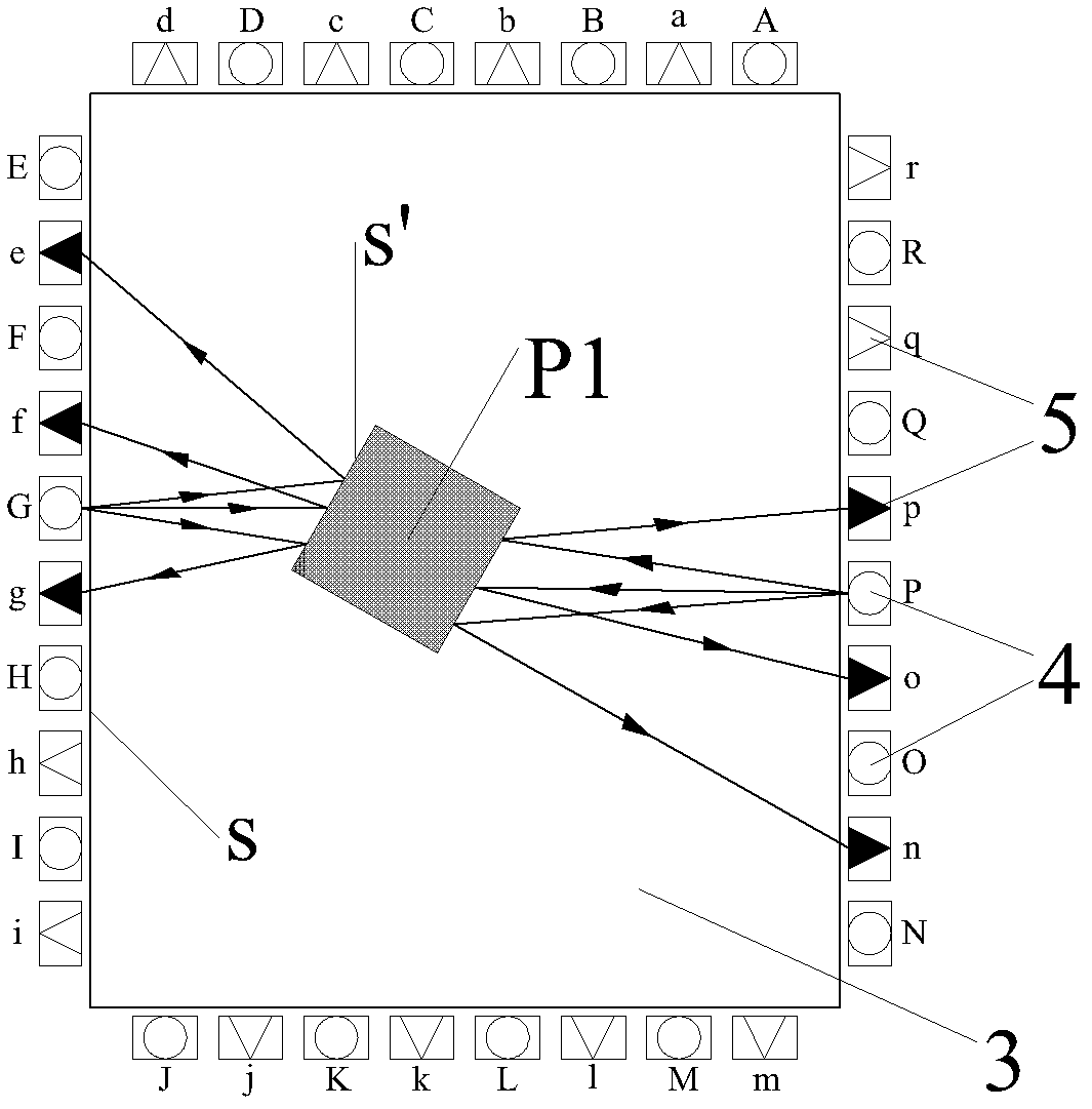 Optical touch screen device