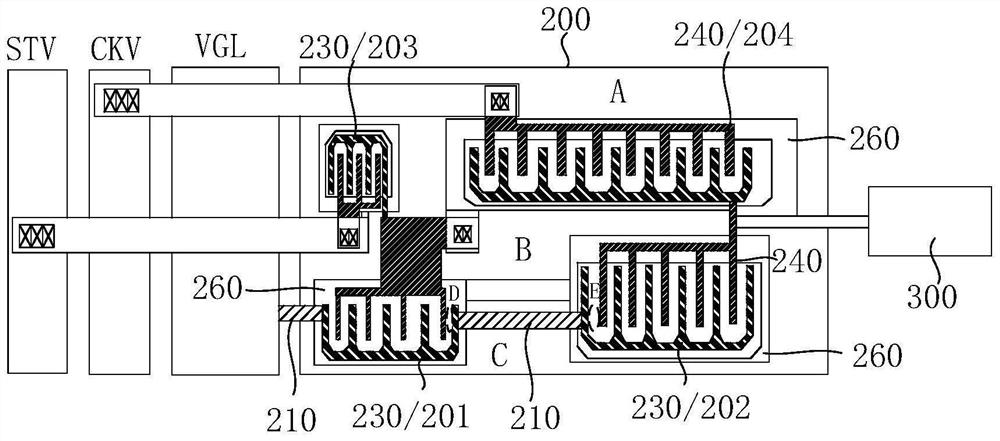 Control switch of driving circuit, array substrate and display panel