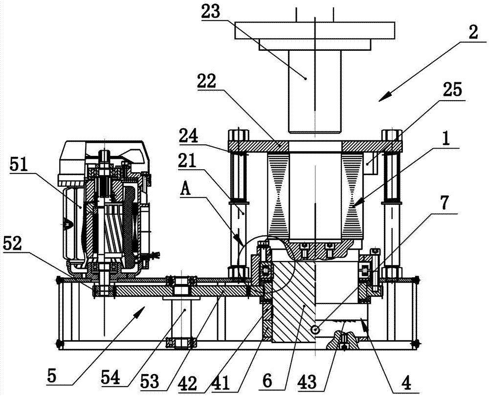 Self-buckled special chamfering device for stator core