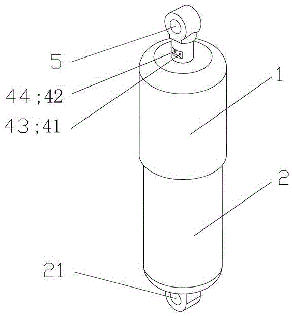 A energy-feeding shock absorber