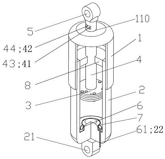 A energy-feeding shock absorber