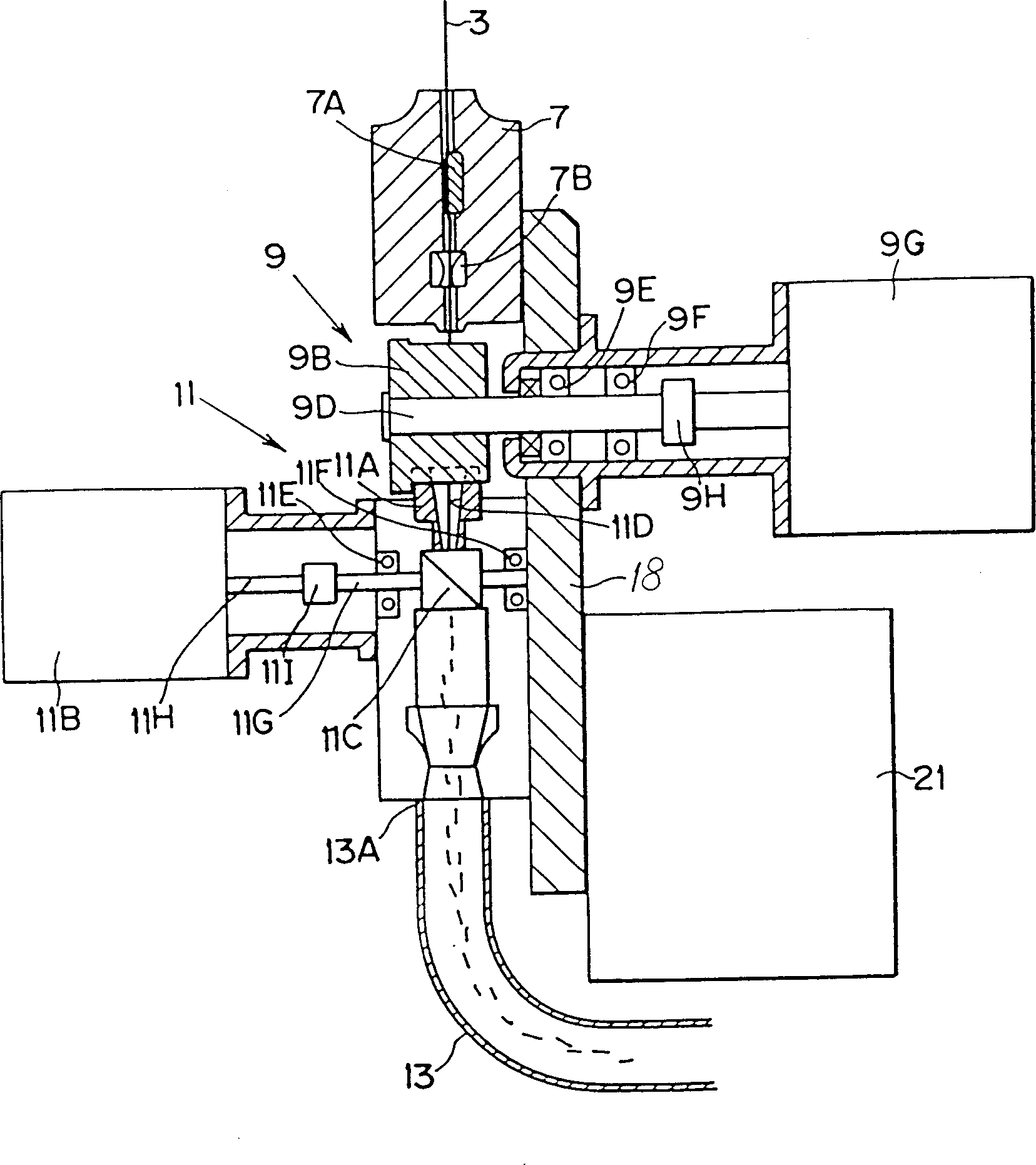 Wire cut electric discharge machining device