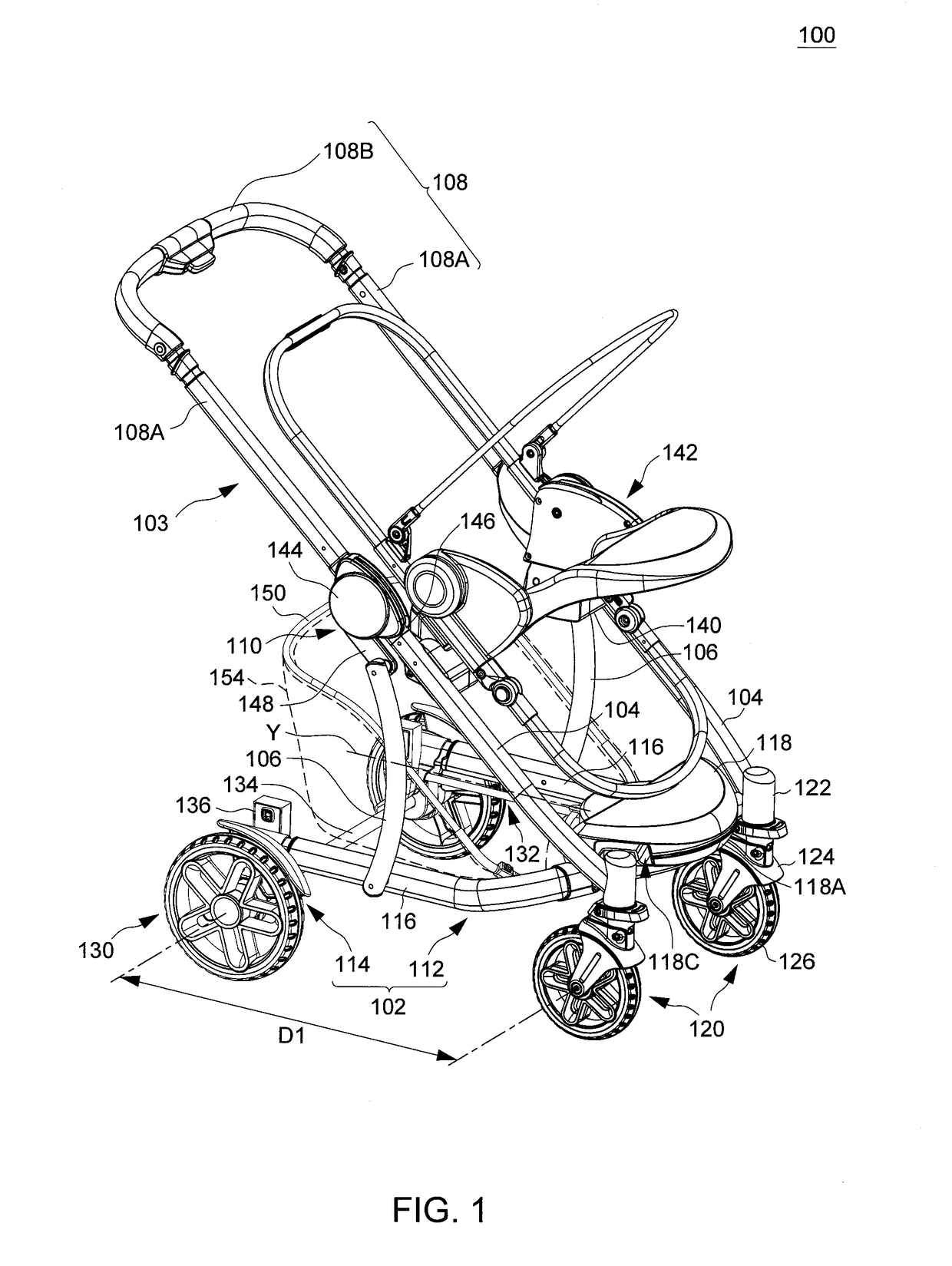 Child Stroller Apparatus Having An Expandable Frame