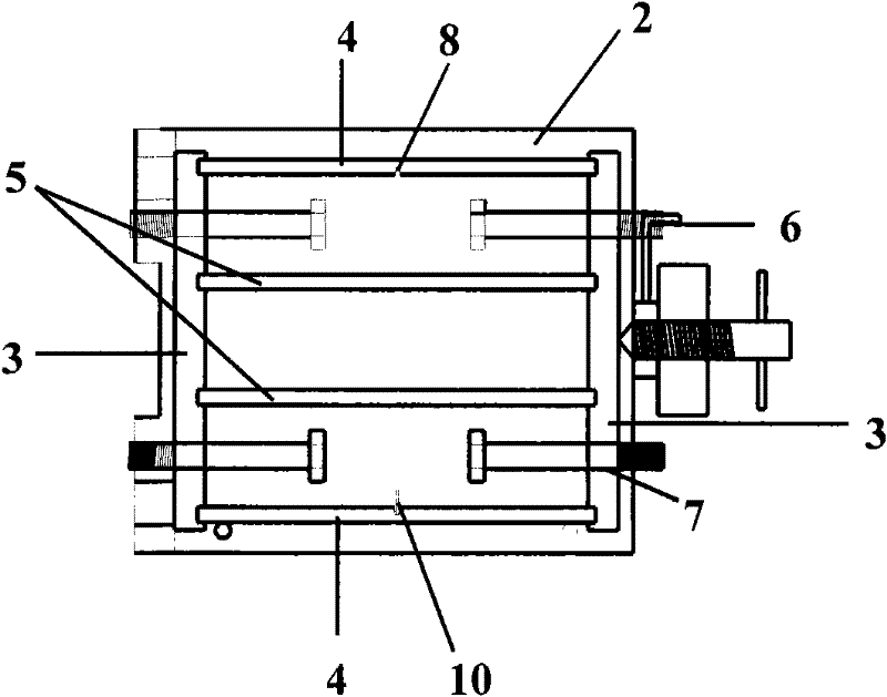 Mould for forming axial tensile-strength test piece of cement-based material and test method