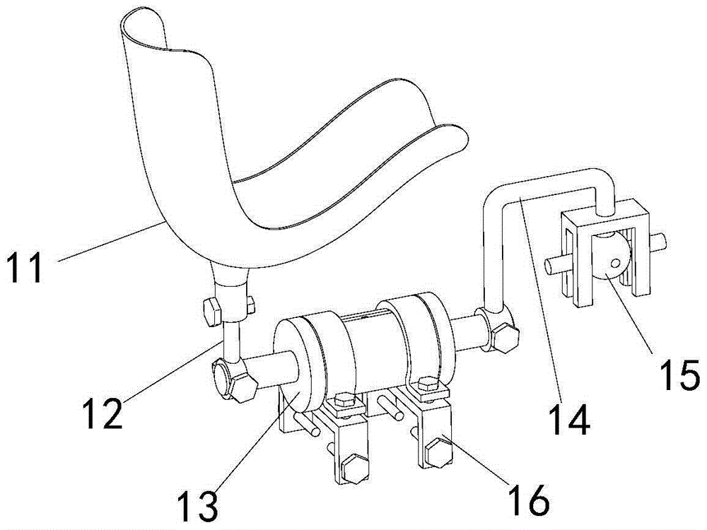 An elbow control device for an electrically powered wheelchair