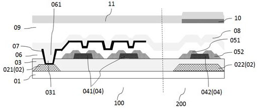 Thin film transistor array substrate, pixel circuit, x-ray detector and driving method thereof