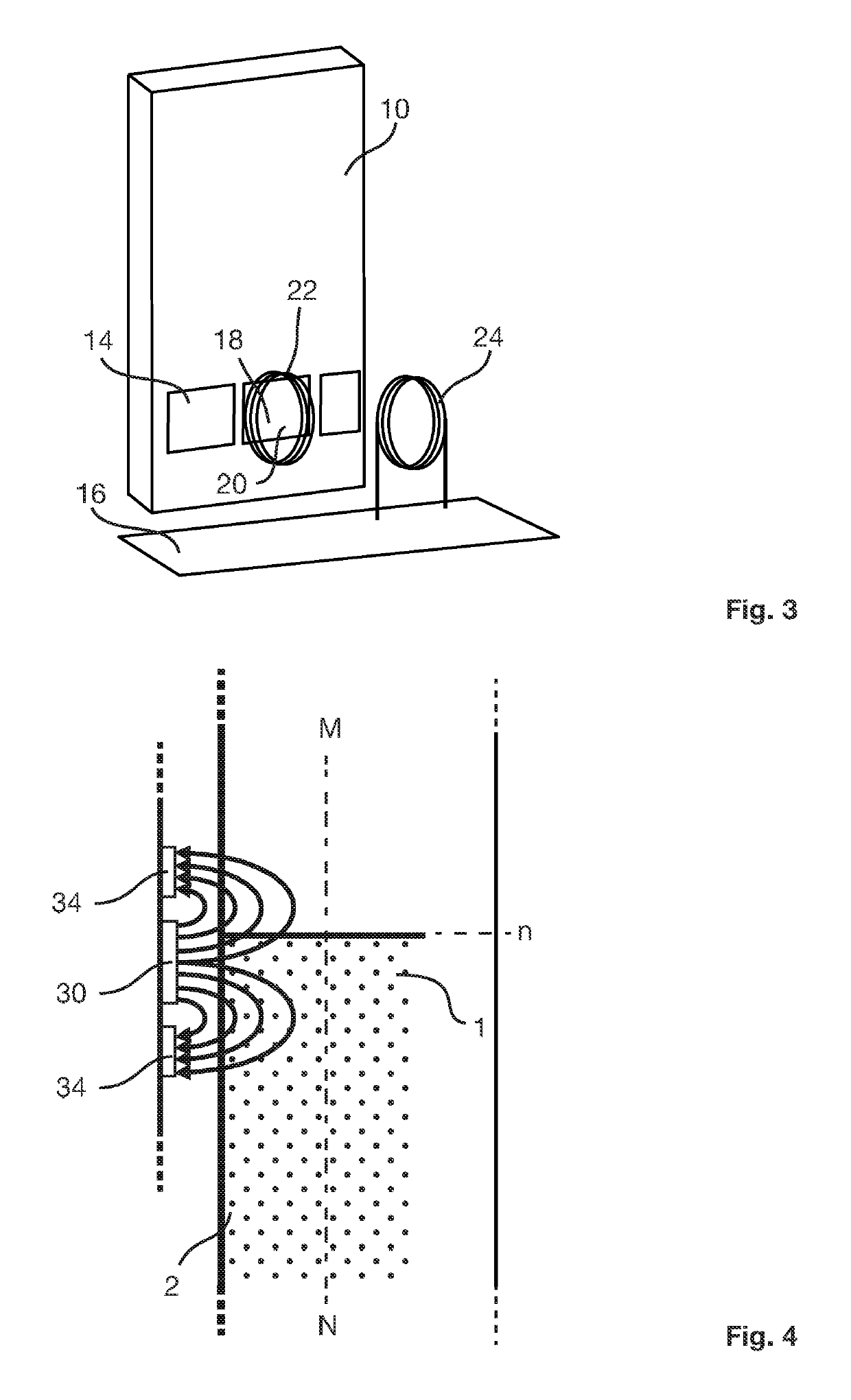 Device for contactless measurement of a level in a tank