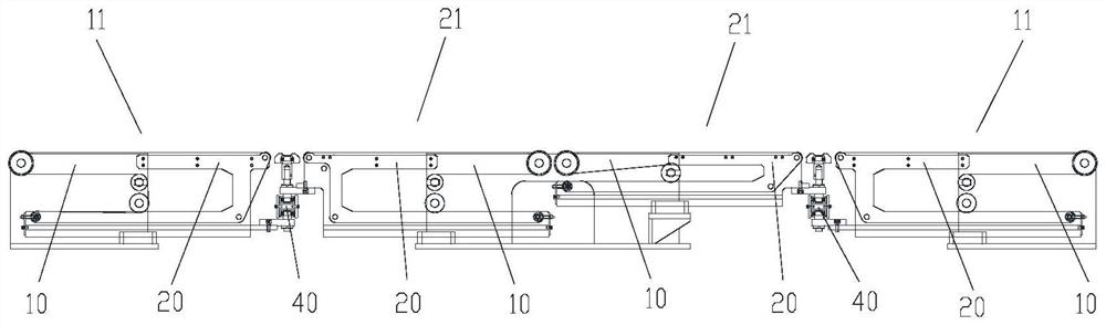 Conveying device and conveyor with same