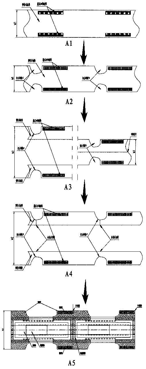 Method for producing simple training pant and device for processing the same