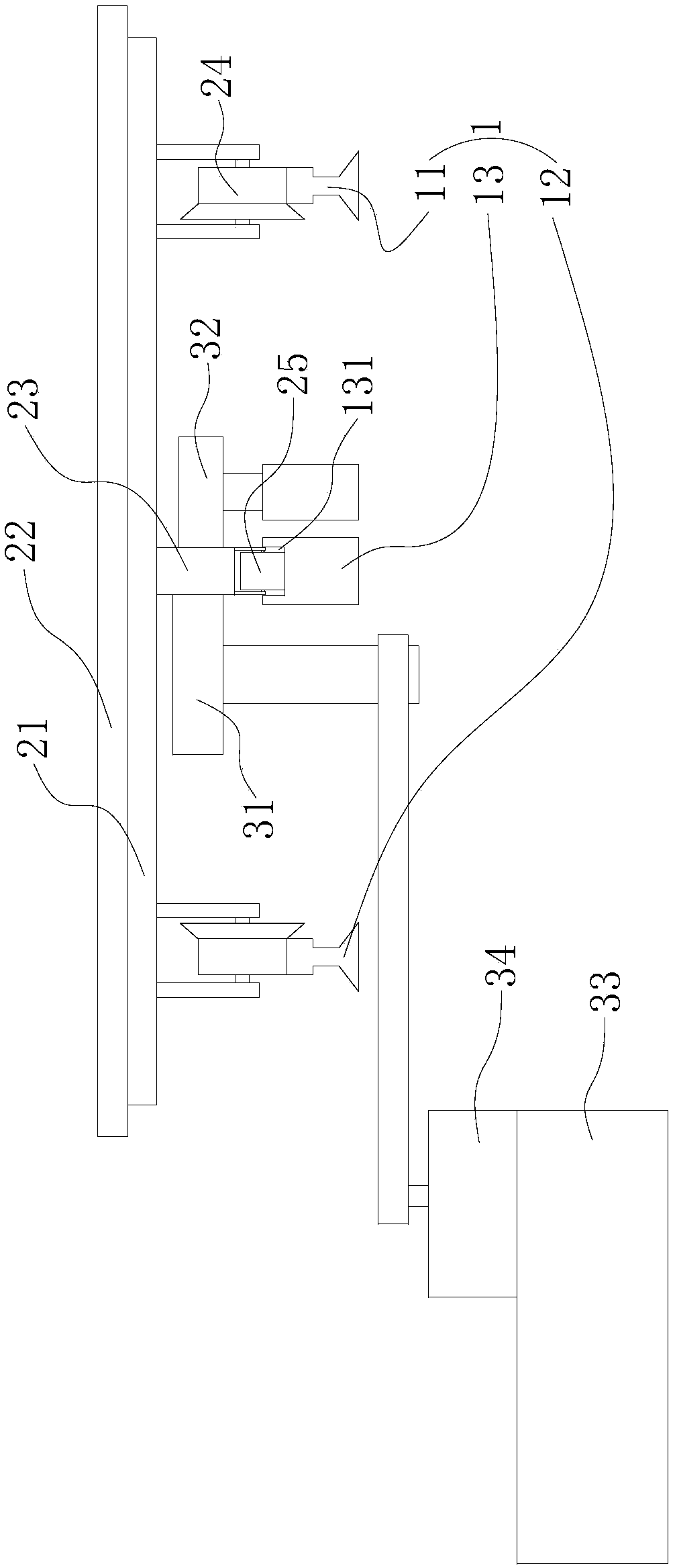 A continuous skateboard dismantling line