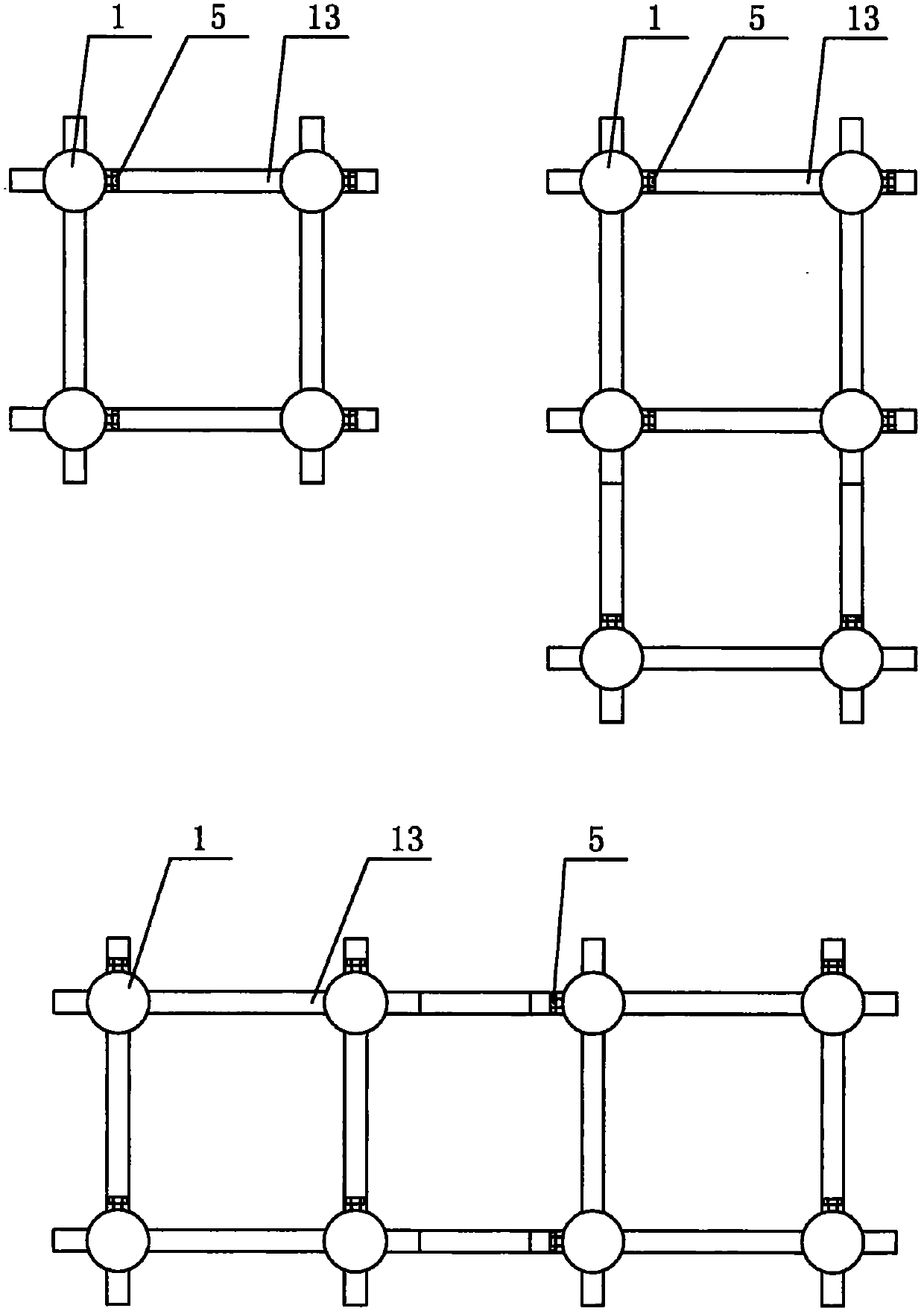 Combined movable multifunctional seedling modeling frame