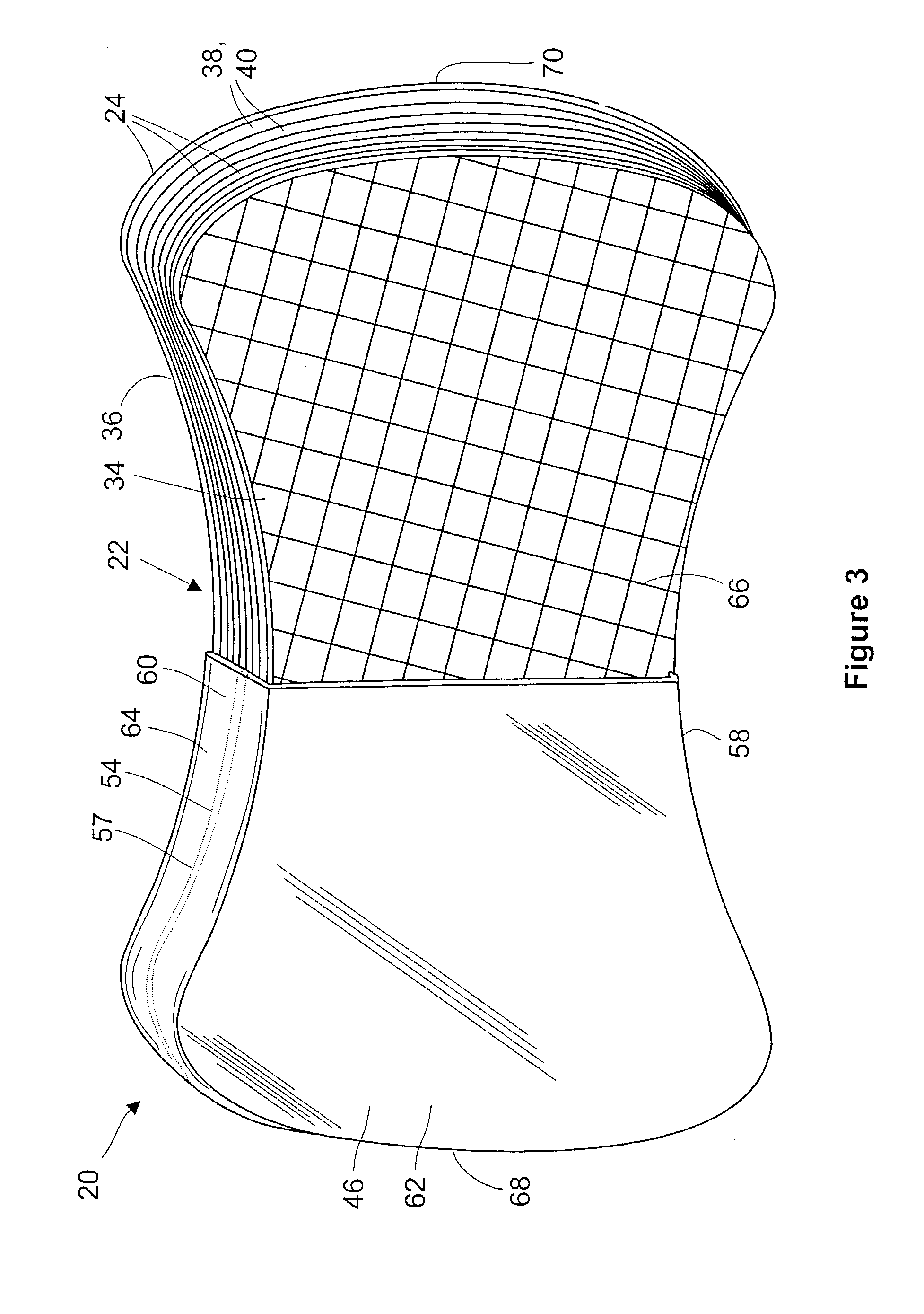 Sponge-like pad comprising paper layers and method of manufacture