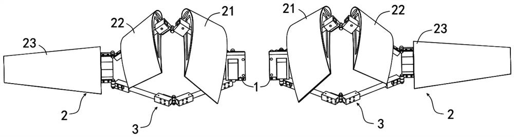 A folding variant wing and aircraft driven by sarrus structure