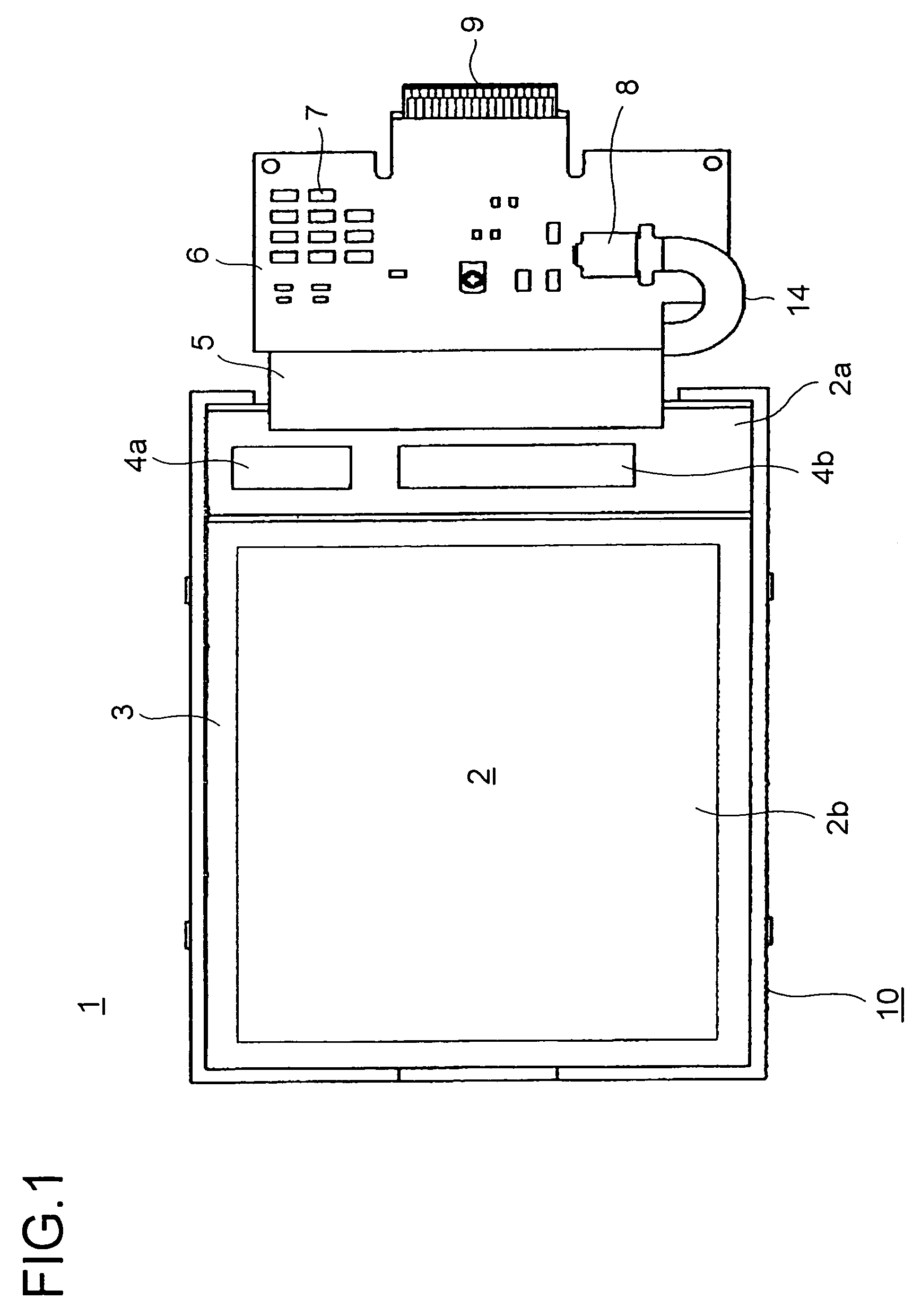 Connecting device of a flexible printed circuit board