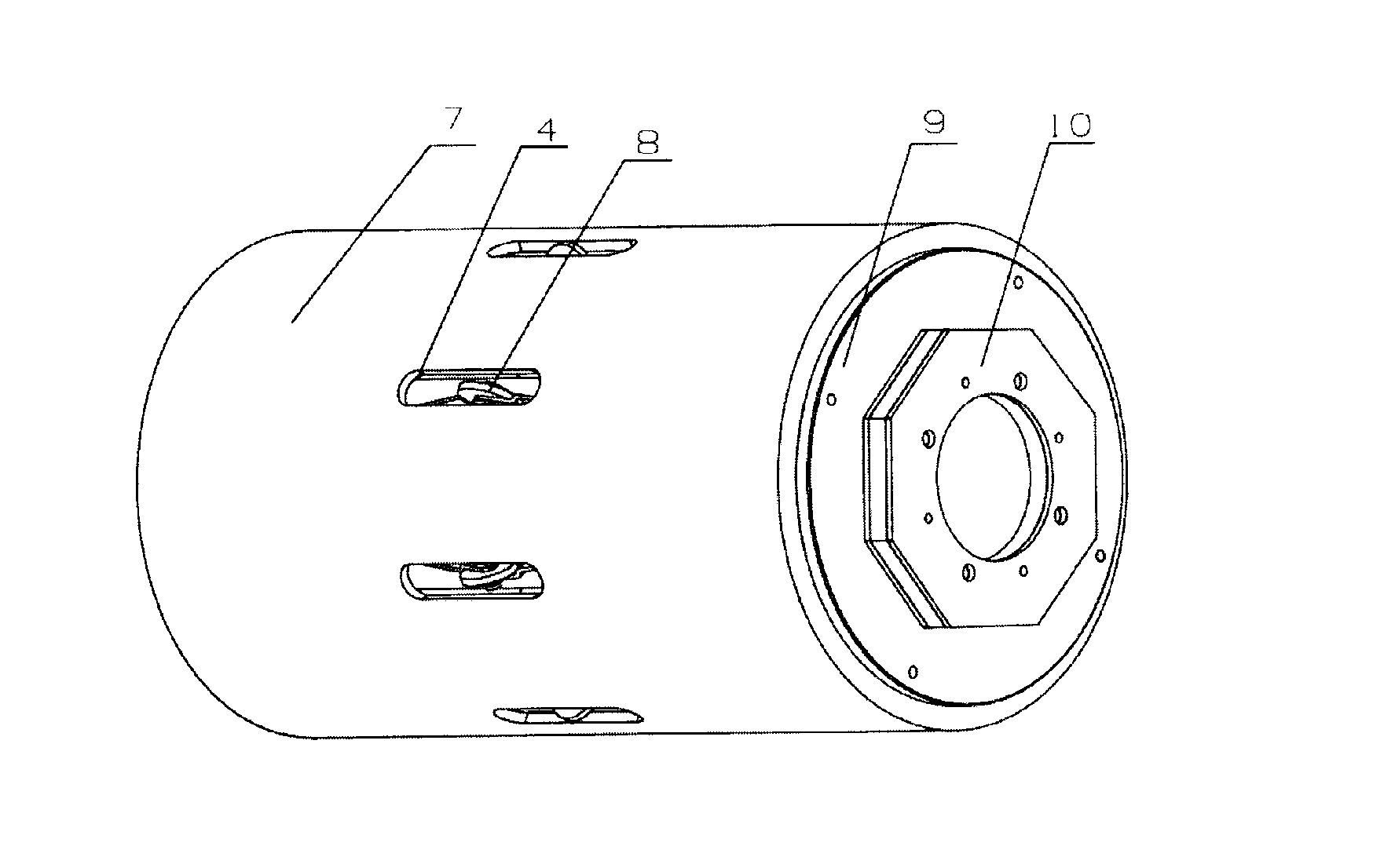 Scalable wheel type snake-shaped robot