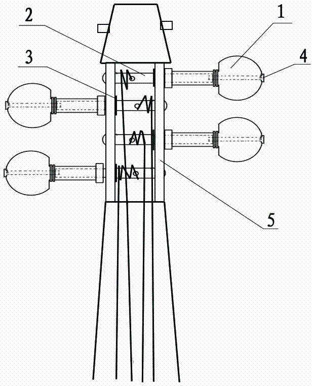 String adjustment device for violins