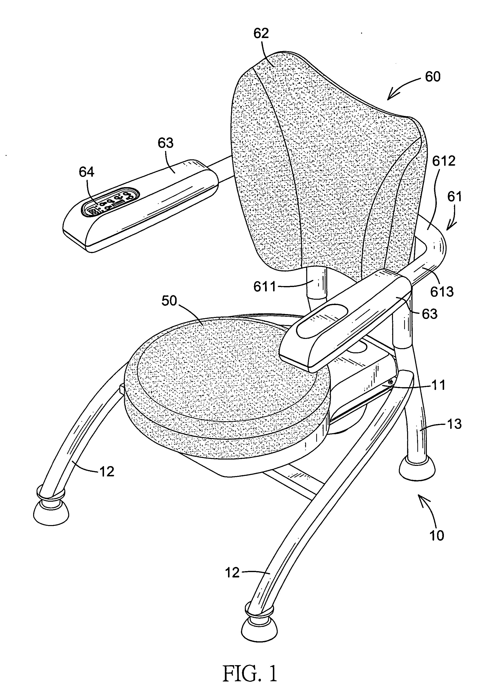 Electrical gym chair
