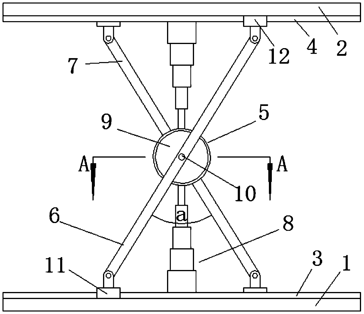 Cross shaft type bracket for supporting musical instrument and using method thereof