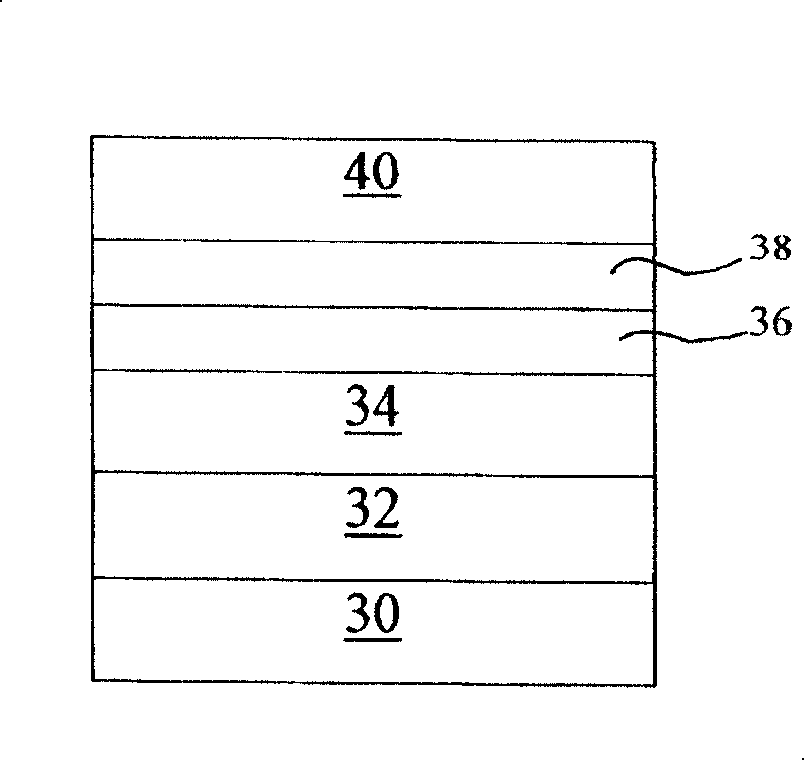 Organic light-emitting diode having a breaker construction and method for making same