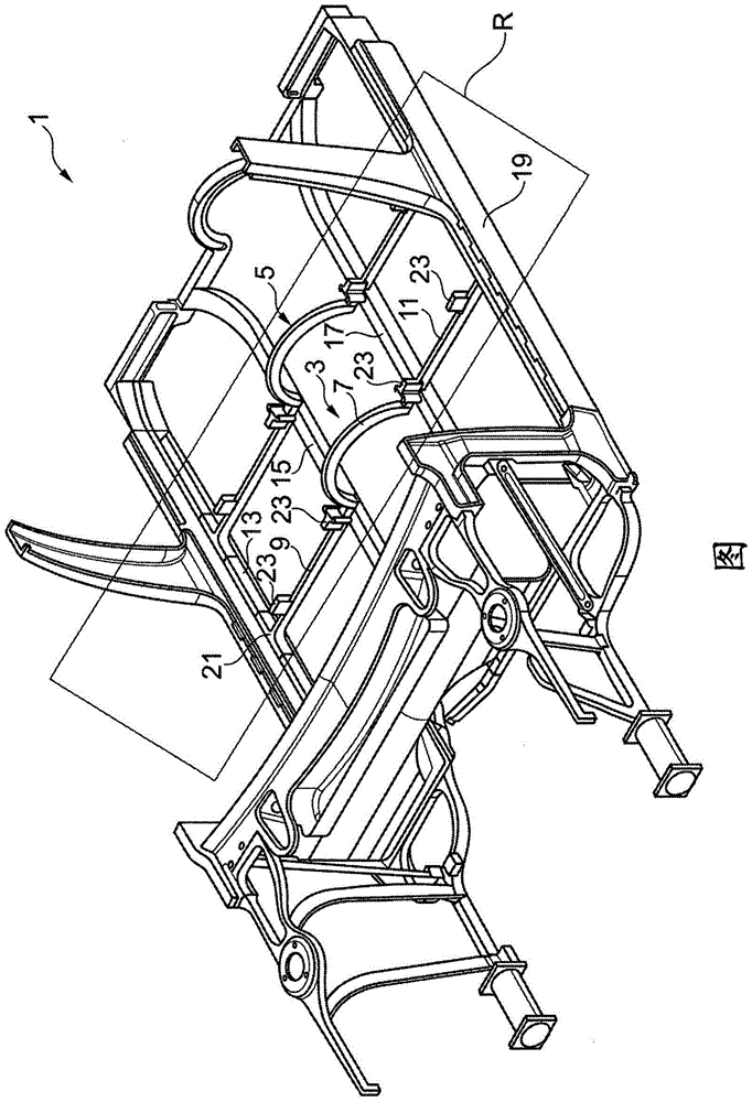 Cross-member for the base region of a motor vehicle body shell structure, a method for producing a cross-member and a motor vehicle body shell structure
