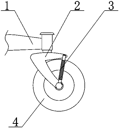 Obstacle avoidance universal wheel for a wheelchair