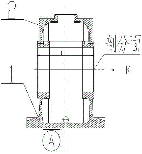 Machining method for improving form and position precision of large gearbox body device