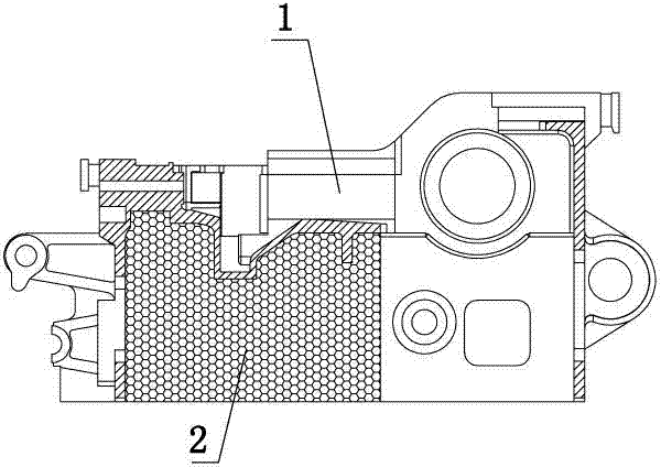 Casting technology method for compression molding machine body