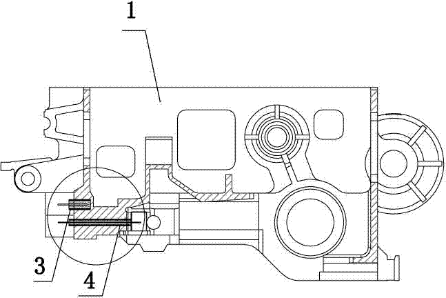 Casting technology method for compression molding machine body