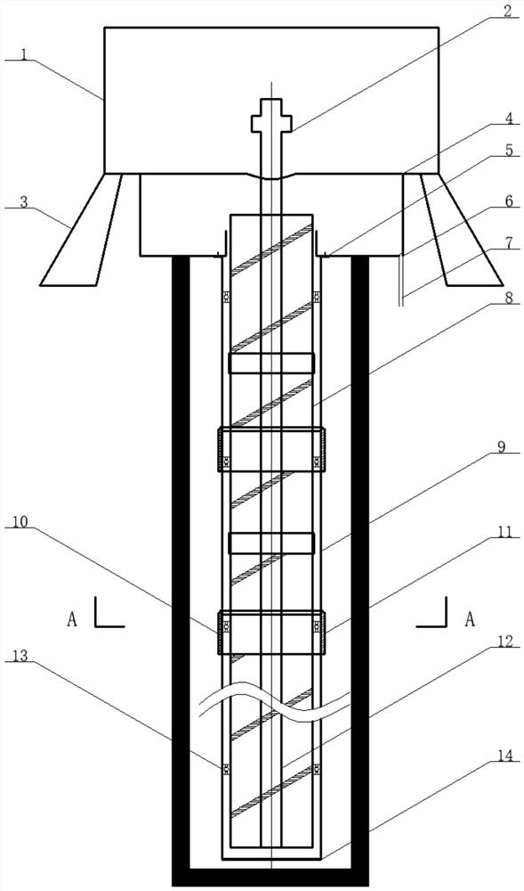 A Downward Gas Drainage Borehole Spiral Drainage Device and Method