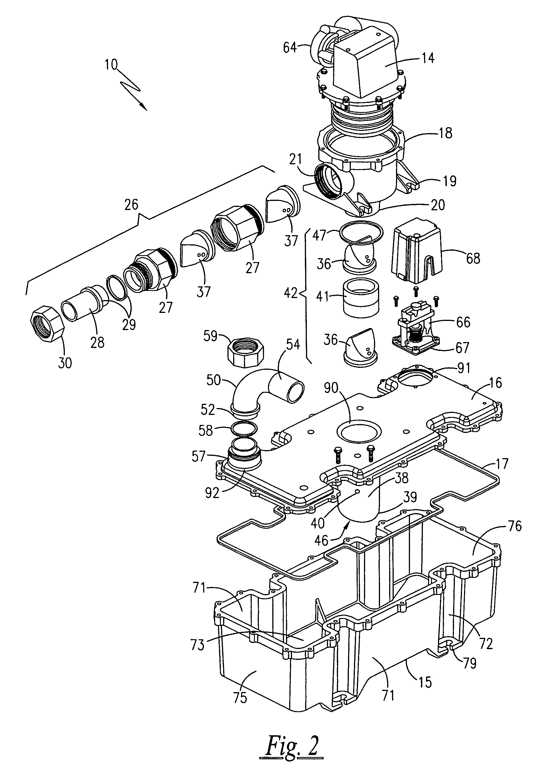 Vacuum tank assembly