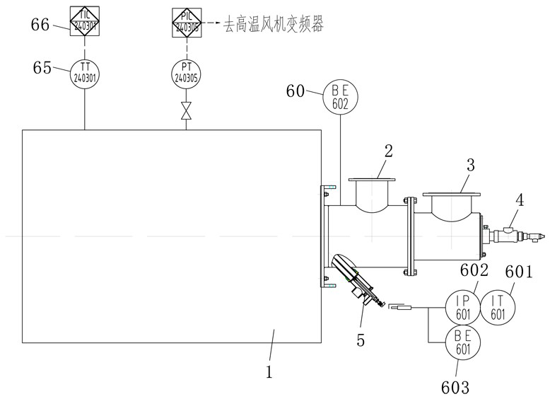 Sludge combustible gas hot blast stove ignition control system and control method