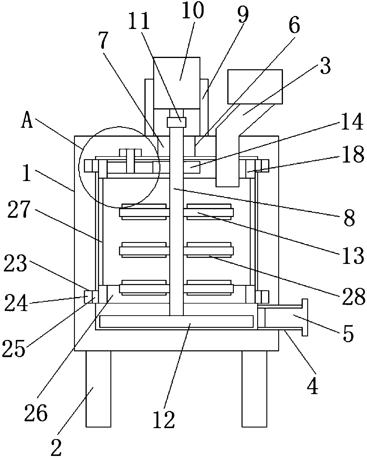Beating device capable of achieving even beating in papermaking