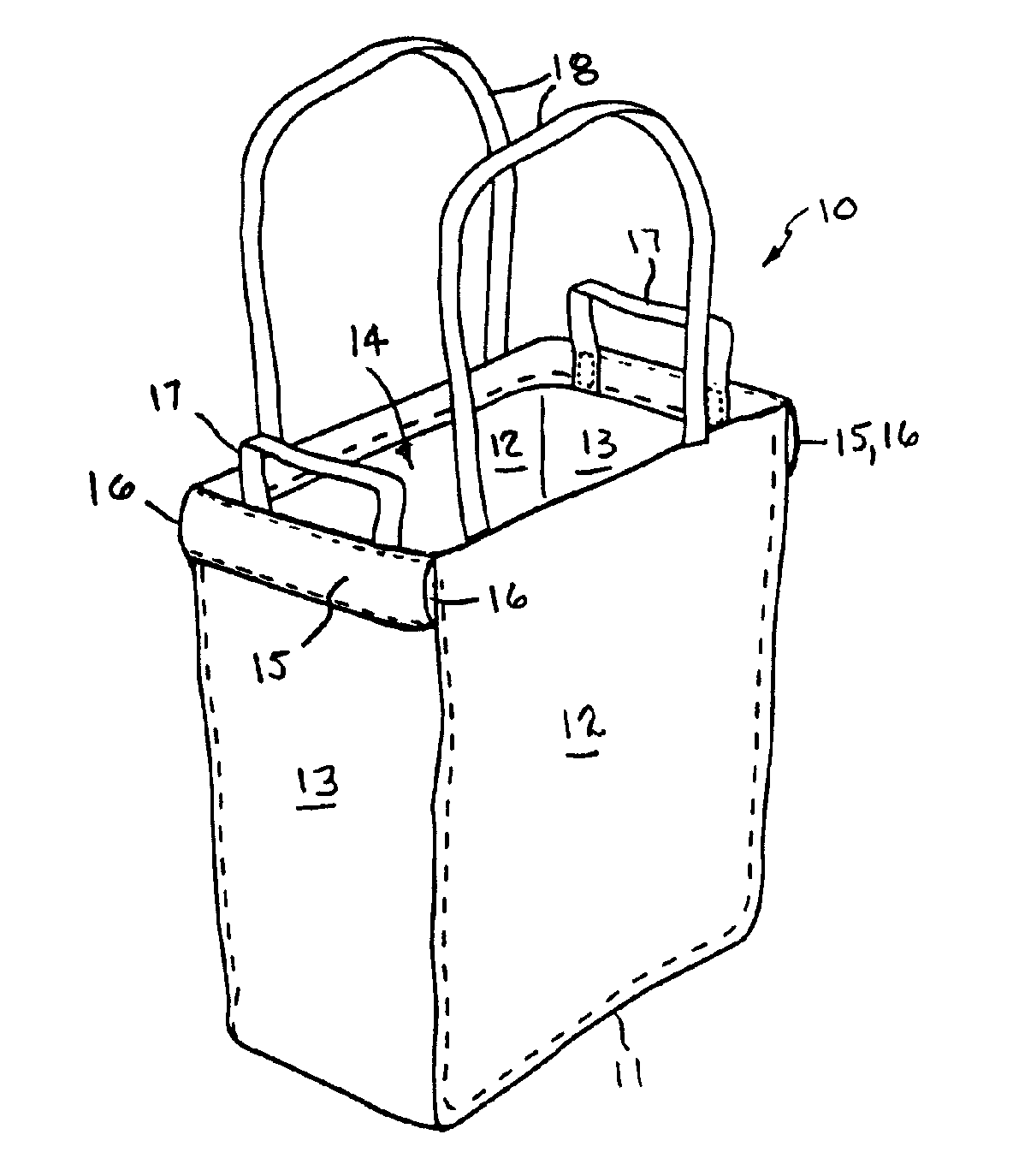 Reusable shopping bag and cart system for improved register checkout