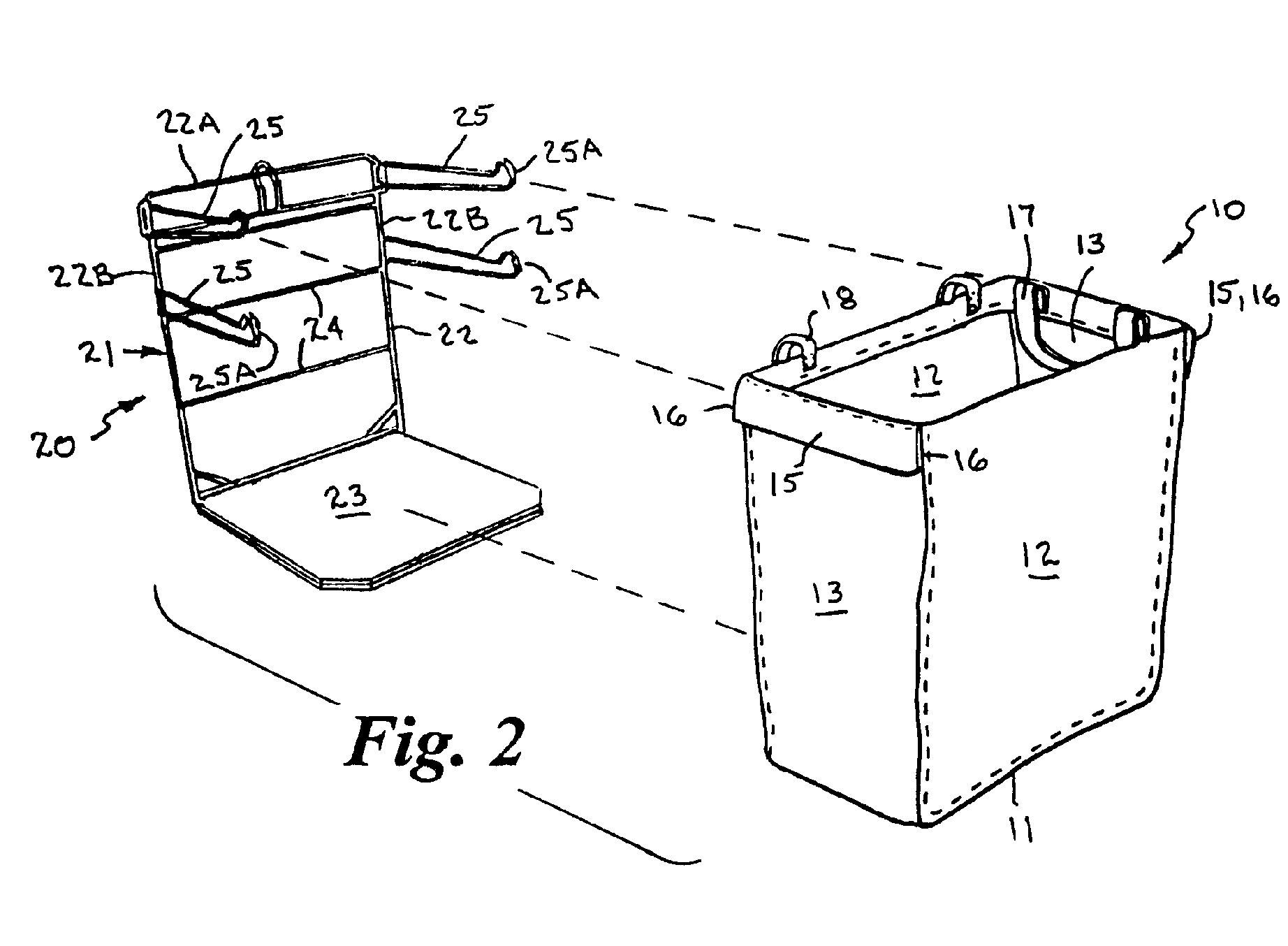 Reusable shopping bag and cart system for improved register checkout