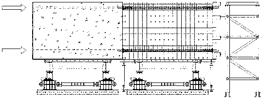 Short-line-method box girder section prefabricated longitudinal full-length prestressed duct positioning device and construction method