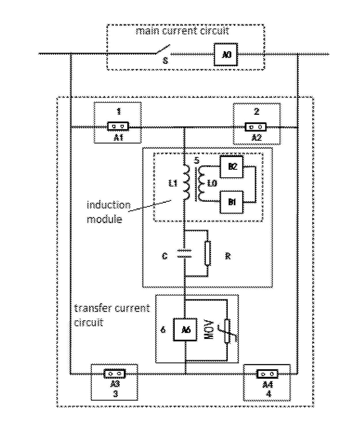 Arc-free DC circuit breaker