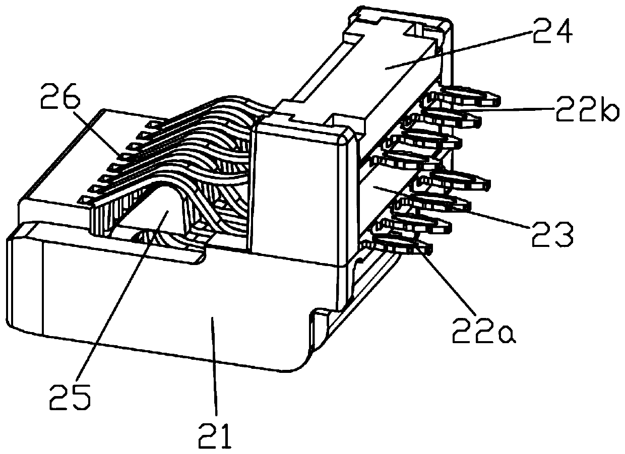 Ultra-short female connector of electric plug connector