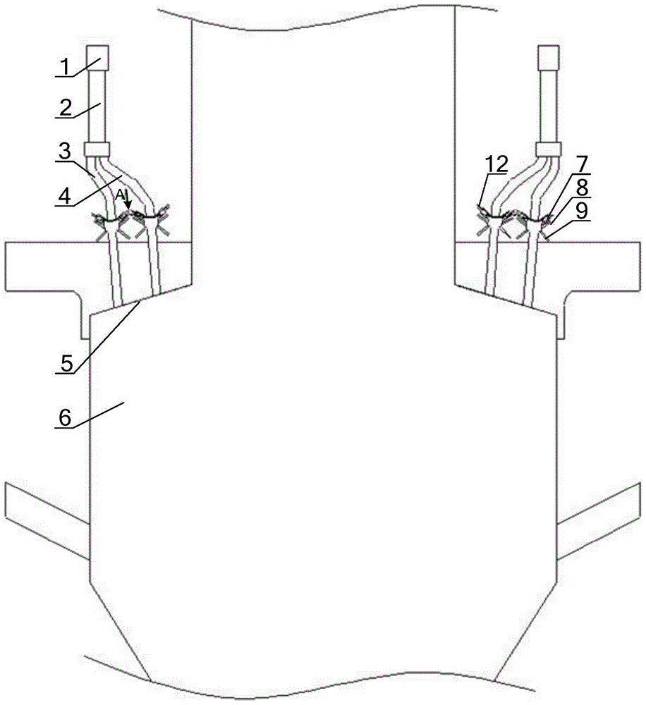 Self-stable combustion low-cost W flame boiler micro-oil ignition device