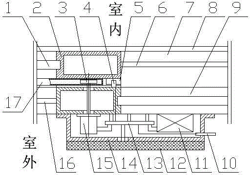 Multifunctional intelligent switching device for double-leaf sliding window