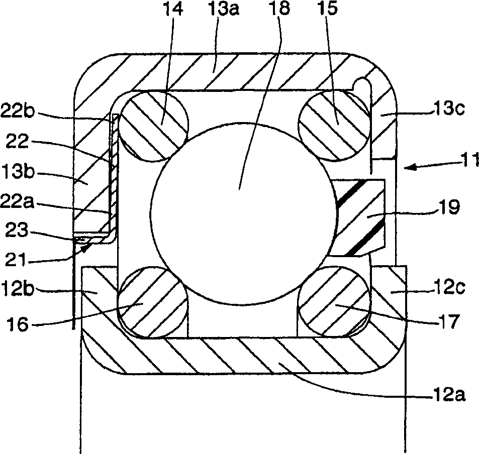 Antifriction bearing for a steering column