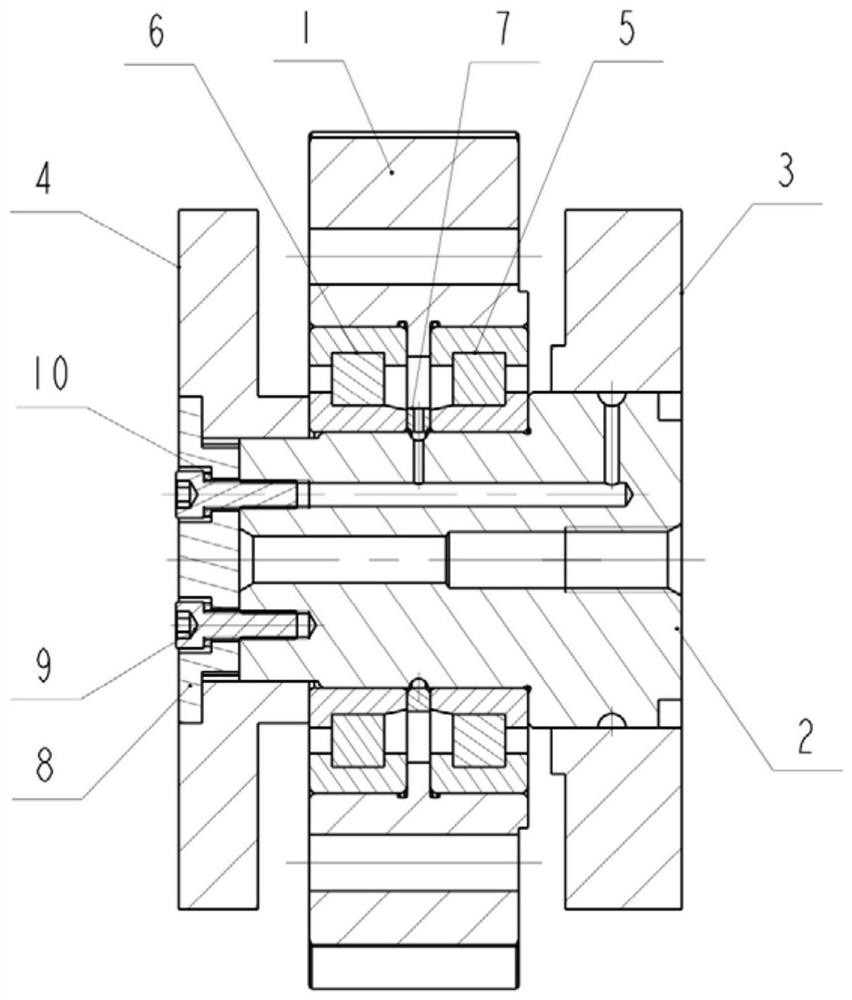 Axial and circumferential positioning device of idler shaft