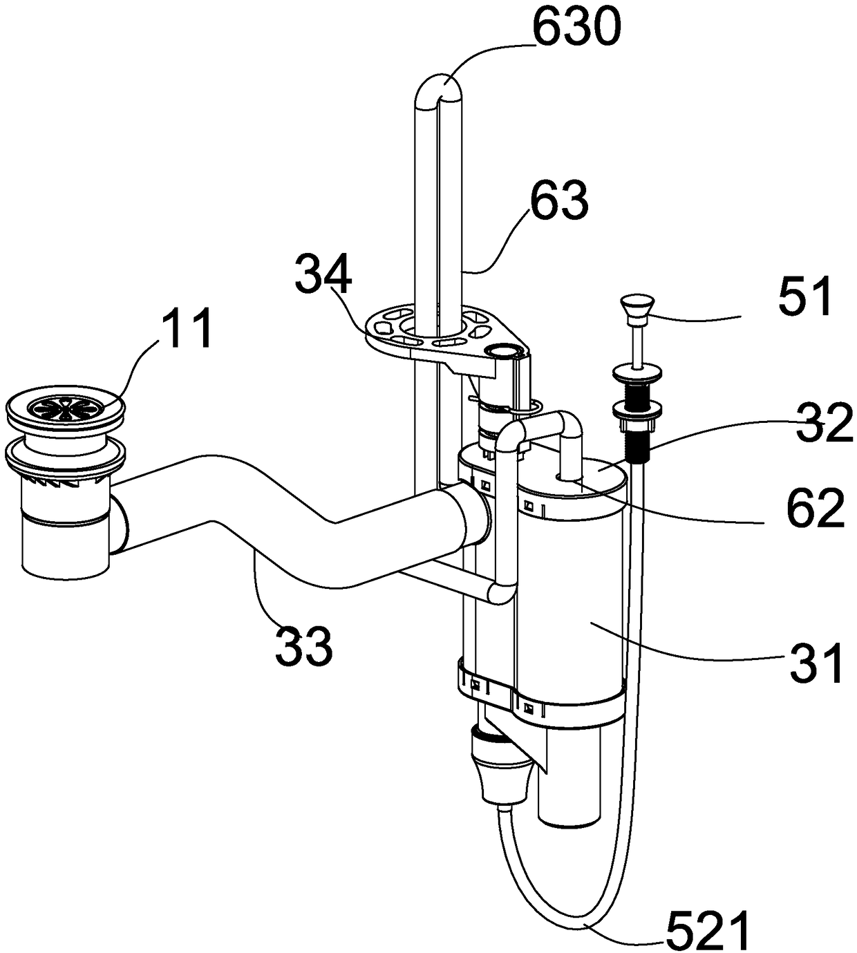 Water remover with overflow function