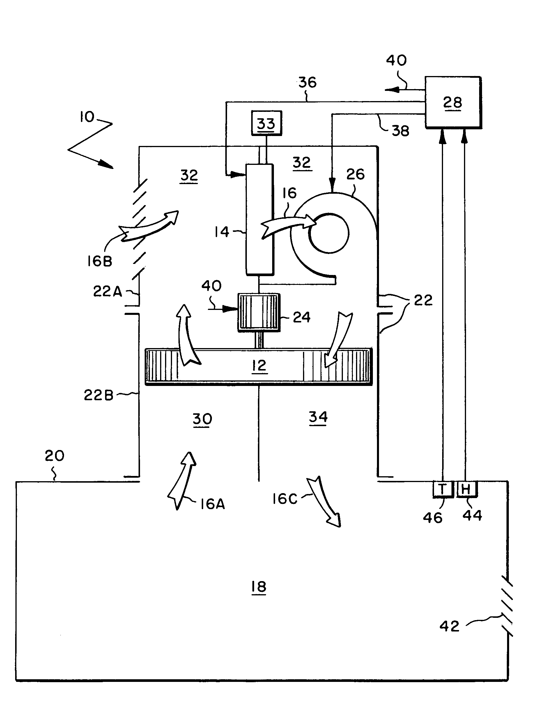 HVAC desiccant wheel system and method