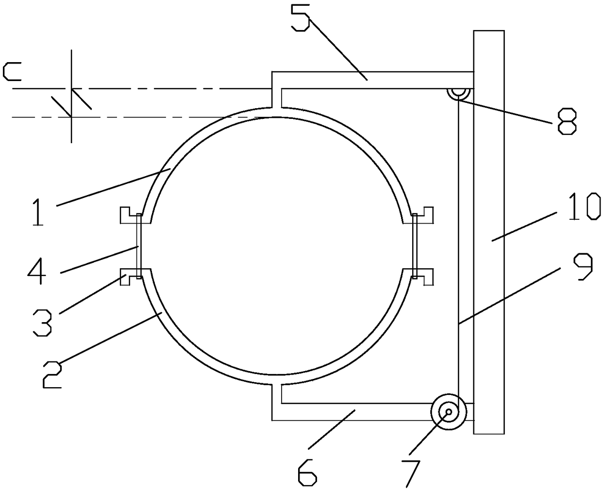 Device and system for automatically measuring diameter increasing amount of tree