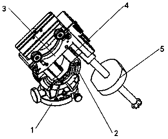 Equatorial telescope mechanism capable of stably bearing loads